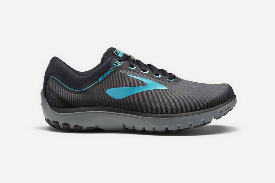 Brooks Running Shoes - Pureflow 7 Road Womens - Dark Grey/Blue - MWP-914653